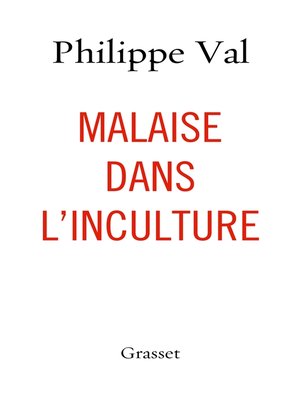 cover image of Malaise dans l'inculture